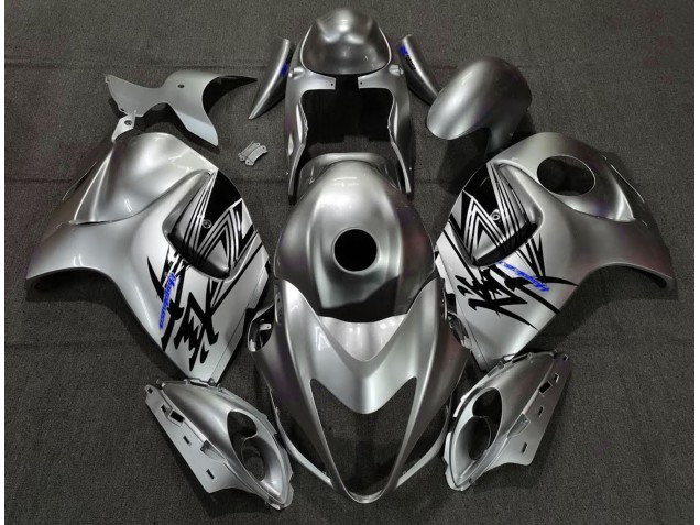 2008-2019 Liquid Silver & Blue Suzuki GSXR 1300 Fairings for Sale 2008-2019 Liquid Silver & Blue Suzuki GSXR 1300 Fairings for Sale