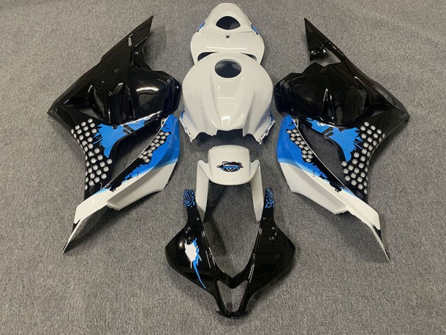 2009-2012 Black Blue and White Honda CBR600RR Fairings for Sale 2009-2012 Black Blue and White Honda CBR600RR Fairings for Sale