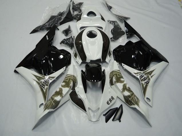 2009-2012 Black gold and white Honda CBR600RR Fairings for Sale 2009-2012 Black gold and white Honda CBR600RR Fairings for Sale