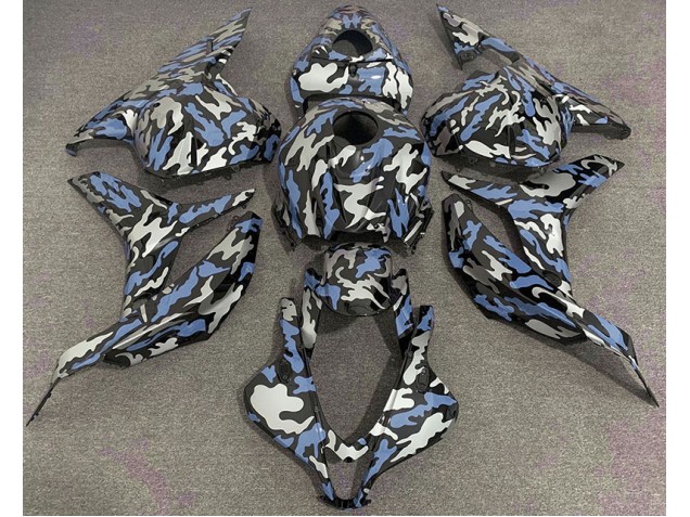 2009-2012 Blue and Silver Camo Honda CBR600RR Fairings for Sale 2009-2012 Blue and Silver Camo Honda CBR600RR Fairings for Sale