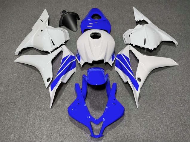 2009-2012 Dark Blue and White Side Stripe Honda CBR600RR Fairings for Sale 2009-2012 Dark Blue and White Side Stripe Honda CBR600RR Fairings for Sale