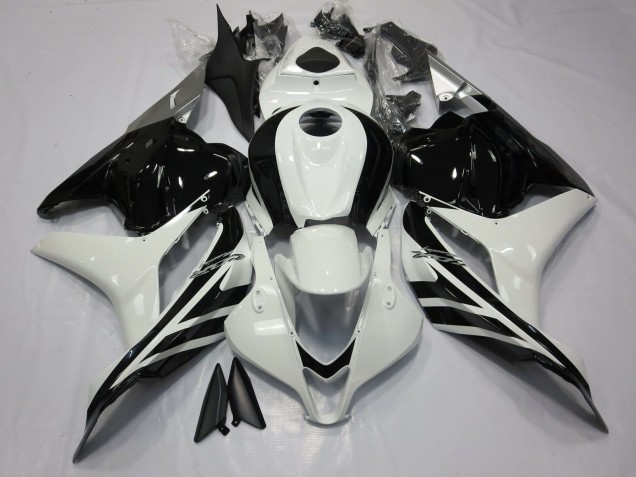 2009-2012 Gloss Black and White Honda CBR600RR Fairings for Sale 2009-2012 Gloss Black and White Honda CBR600RR Fairings for Sale