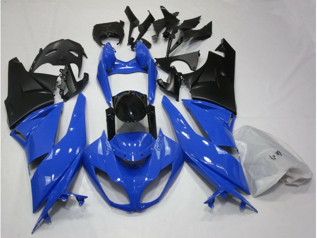 2009-2012 Gloss Blue & Black Kawasaki ZX6R Fairings for Sale 2009-2012 Gloss Blue & Black Kawasaki ZX6R Fairings for Sale