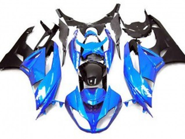 2009-2012 Gloss Blue Style Kawasaki ZX6R Fairings for Sale 2009-2012 Gloss Blue Style Kawasaki ZX6R Fairings for Sale