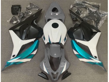 2009-2012 Gloss Grey White and Light Blue Honda CBR600RR Fairings for Sale