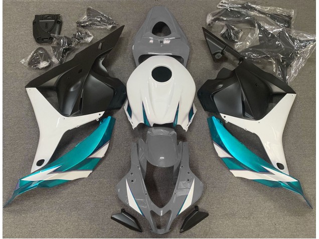 2009-2012 Gloss Grey White and Light Blue Honda CBR600RR Fairings for Sale 2009-2012 Gloss Grey White and Light Blue Honda CBR600RR Fairings for Sale