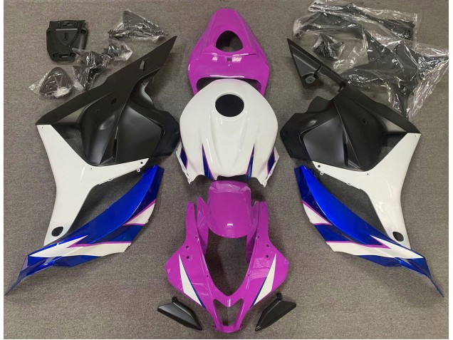 2009-2012 Gloss Pink White and Blue Honda CBR600RR Fairings for Sale 2009-2012 Gloss Pink White and Blue Honda CBR600RR Fairings for Sale