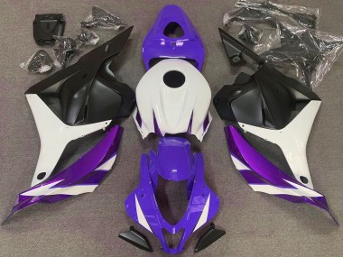 2009-2012 Gloss Purple White and Violet Honda CBR600RR Fairings for Sale