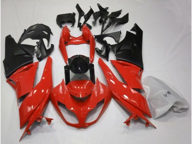 2009-2012 Gloss Red & Black Kawasaki ZX6R Fairings for Sale