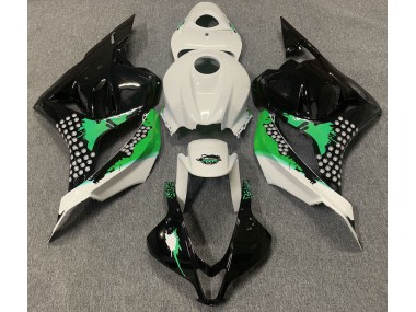 2009-2012 Gloss White & Green Splatter Honda CBR600RR Fairings for Sale