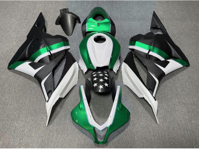 2009-2012 Matte Black and Green Star Honda CBR600RR Fairings for Sale 2009-2012 Matte Black and Green Star Honda CBR600RR Fairings for Sale