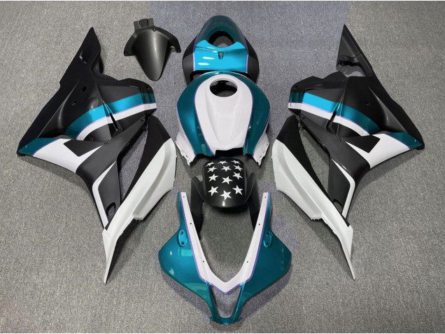 2009-2012 Matte Black and Light Blue Star Honda CBR600RR Fairings for Sale 2009-2012 Matte Black and Light Blue Star Honda CBR600RR Fairings for Sale