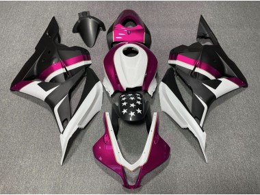 2009-2012 Matte Black and Pink Star Honda CBR600RR Fairings for Sale