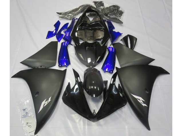 2009-2012 Matte Black & Blue Yamaha R1 Fairings for Sale 2009-2012 Matte Black & Blue Yamaha R1 Fairings for Sale