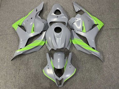 2009-2012 Nardo Gray and Green Honda CBR600RR Fairings for Sale