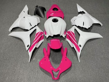 2009-2012 Pink and White Side Stripe Honda CBR600RR Fairings for Sale