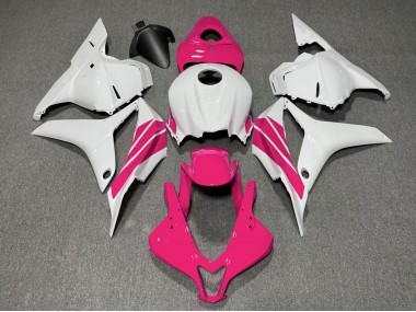 2009-2012 Pink and White Side Stripe Honda CBR600RR Fairings for Sale