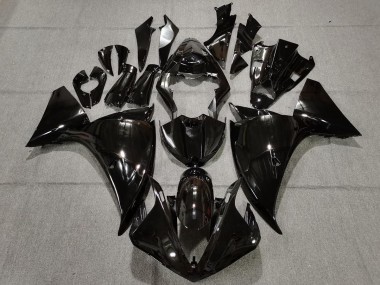 2009-2012 Plain Gloss Black Yamaha R1 Fairings for Sale