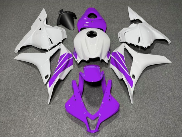2009-2012 Purple and White Side Stripe Honda CBR600RR Fairings for Sale 2009-2012 Purple and White Side Stripe Honda CBR600RR Fairings for Sale