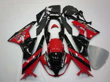 2009-2012 Red Black Kawasaki ZX6R Fairings for Sale
