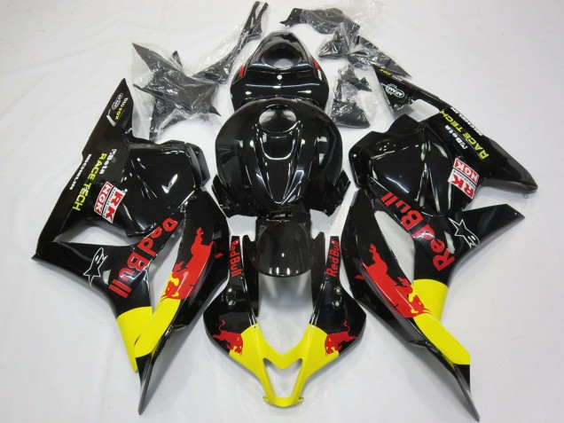 2009-2012 Red Bull Gloss Black Honda CBR600RR Fairings for Sale 2009-2012 Red Bull Gloss Black Honda CBR600RR Fairings for Sale