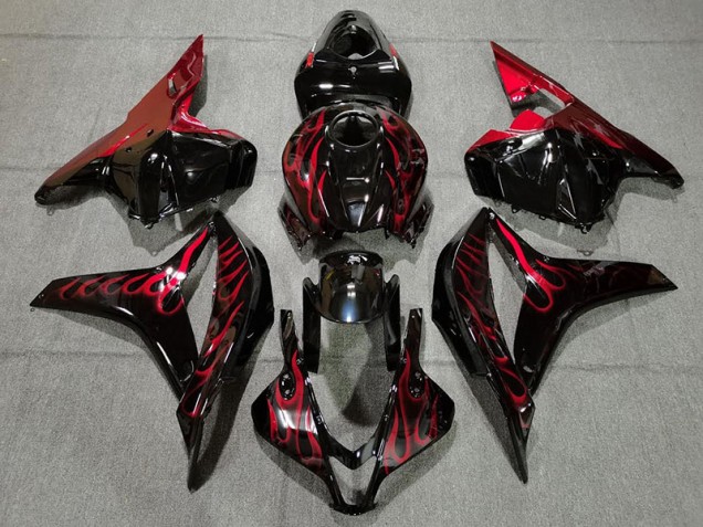 2009-2012 Red Flame Honda CBR600RR Fairings for Sale 2009-2012 Red Flame Honda CBR600RR Fairings for Sale