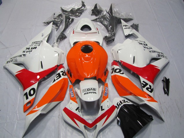 2009-2012 White and Red Repsol Honda CBR600RR Fairings for Sale 2009-2012 White and Red Repsol Honda CBR600RR Fairings for Sale