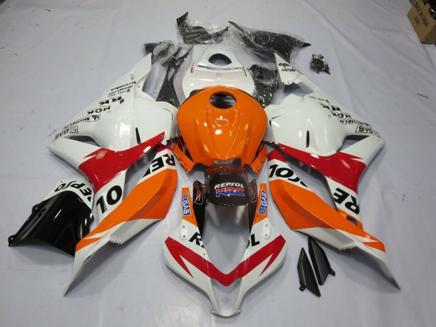 2009-2012 White Repsol Honda CBR600RR Fairings for Sale 2009-2012 White Repsol Honda CBR600RR Fairings for Sale