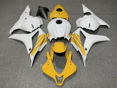 2009-2012 Yellow and White Side Stripe Honda CBR600RR Fairings for Sale
