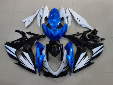 2009-2016 Gloss White and Black with Red Matte Blue Suzuki GSXR 1000 Fairings for Sale