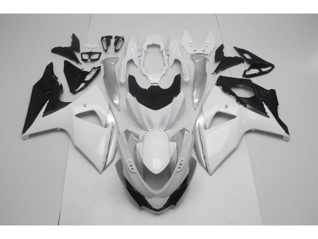 2009-2016 Gloss White and Silver Suzuki GSXR 1000 Fairings for Sale 2009-2016 Gloss White and Silver Suzuki GSXR 1000 Fairings for Sale