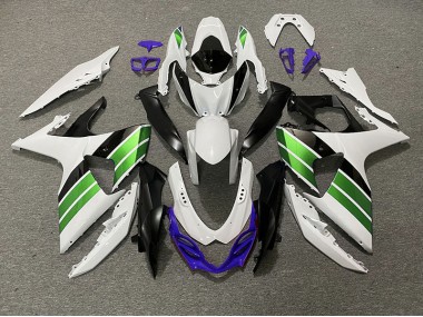 2009-2016 Gloss White Green Black and Purple Suzuki GSXR 1000 Fairings for Sale