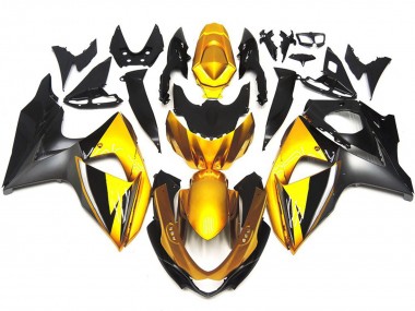 2009-2016 Gold and Grey OEM Style Custom Suzuki GSXR 1000 Fairings for Sale