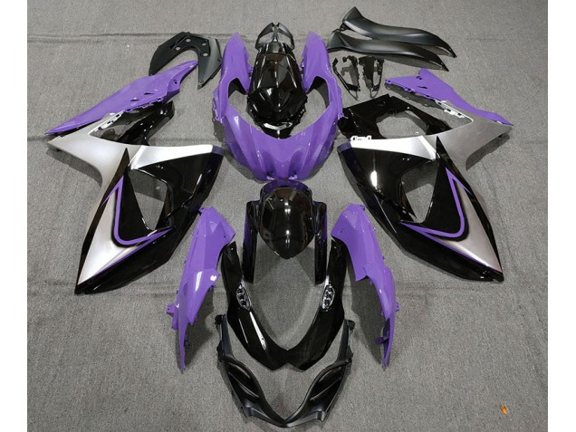 2009-2016 Purple Silver and Black Suzuki GSXR 1000 Fairings for Sale 2009-2016 Purple Silver and Black Suzuki GSXR 1000 Fairings for Sale