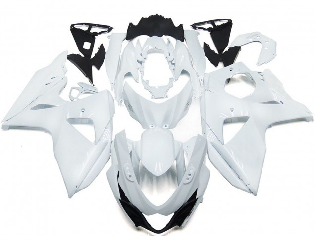 2009-2016 Solid Gloss white with Silver logo Suzuki GSXR 1000 Fairings for Sale 2009-2016 Solid Gloss white with Silver logo Suzuki GSXR 1000 Fairings for Sale