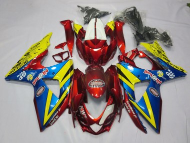 2009-2016 Yellow Red and Blue Suzuki GSXR 1000 Fairings for Sale