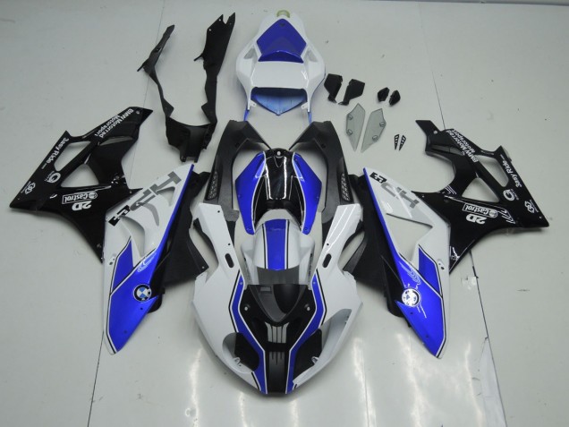 2009-2018 Blue and White BMW S1000RR Fairings for Sale 2009-2018 Blue and White BMW S1000RR Fairings for Sale