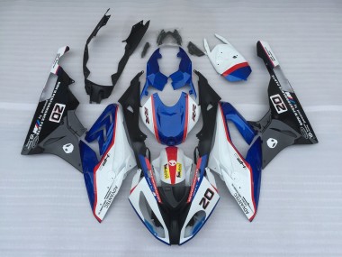 2009-2018 Blue and White Style OEM BMW S1000RR Fairings for Sale
