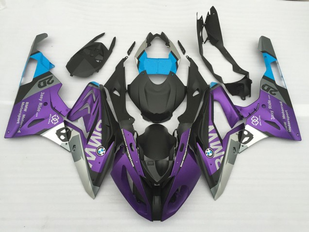 2009-2018 Matte Purple and Blue BMW S1000RR Fairings for Sale 2009-2018 Matte Purple and Blue BMW S1000RR Fairings for Sale