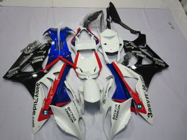 2009-2018 White Blue BMW S1000RR Fairings for Sale
