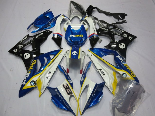 2009-2018 Yellow blue BMW S1000RR Fairings for Sale 2009-2018 Yellow blue BMW S1000RR Fairings for Sale