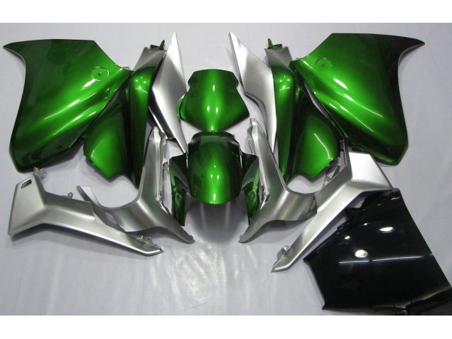 2010-2013 Deep Green and Silver Honda VFR1200 Fairings for Sale 2010-2013 Deep Green and Silver Honda VFR1200 Fairings for Sale