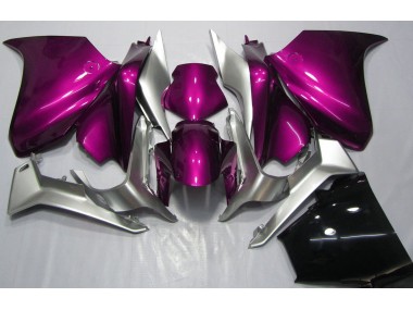 2010-2013 Deep Pink and Silver Honda VFR1200 Fairings for Sale