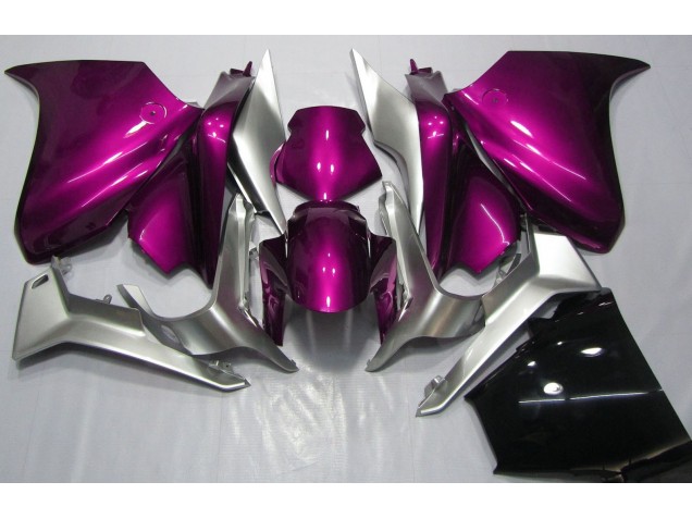2010-2013 Deep Pink and Silver Honda VFR1200 Fairings for Sale 2010-2013 Deep Pink and Silver Honda VFR1200 Fairings for Sale