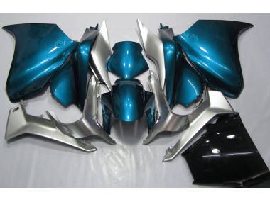 2010-2013 Light Blue and Silver Honda VFR1200 Fairings for Sale