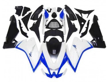 2010-2015 Gloss White & Blue Aprilia RSV4 1000 Fairings for Sale