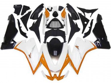 2010-2015 Gloss White & Orange Aprilia RSV4 1000 Fairings for Sale