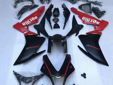 2010-2015 Matte Black & Red Aprilia RSV4 1000 Fairings for Sale