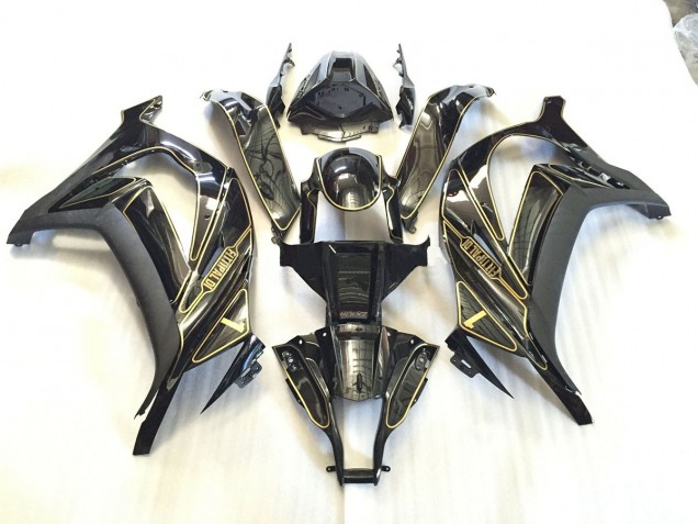 2011-2015 Gold Trim Kawasaki ZX10R Fairings for Sale 2011-2015 Gold Trim Kawasaki ZX10R Fairings for Sale