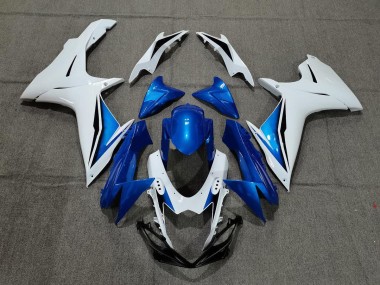 2011-2020 Blue and White Suzuki GSXR 600-750 Fairings for Sale